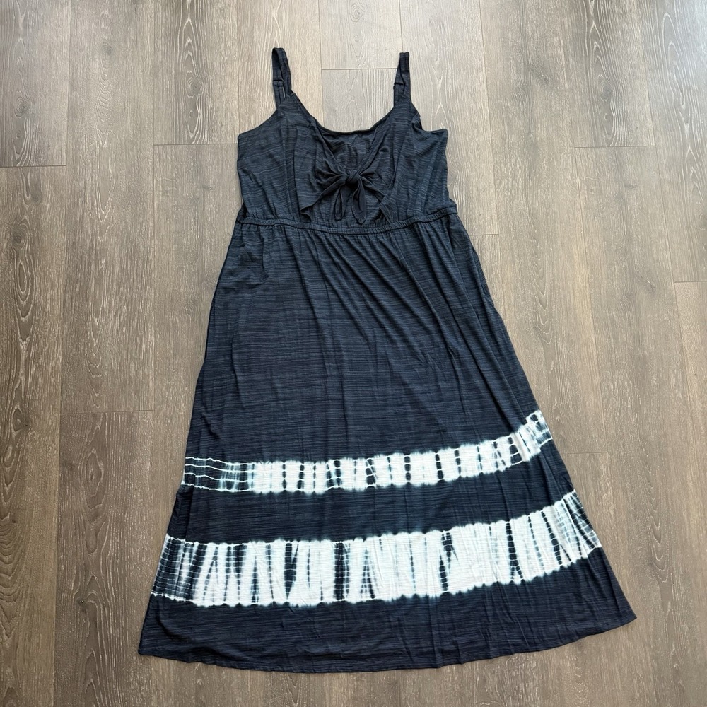 NWT Torrid Dress 3XL 22/24 Blue Maxi Sundress Empireโ Waist Cottage Boho Resort